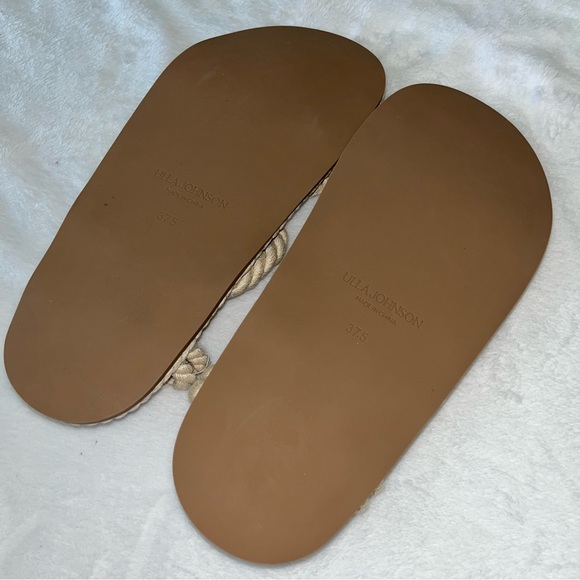 ULLA JOHNSON Suri Twisted Rope Flat Sandal in Natural cream size 37.5 7.5 NWOT - Picture 9 of 9
